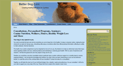 Desktop Screenshot of betterdogcare.com