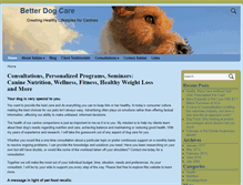 Tablet Screenshot of betterdogcare.com